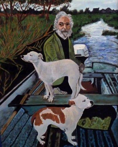 Human ,Old with Dog,Rest of Life,Peace in Life