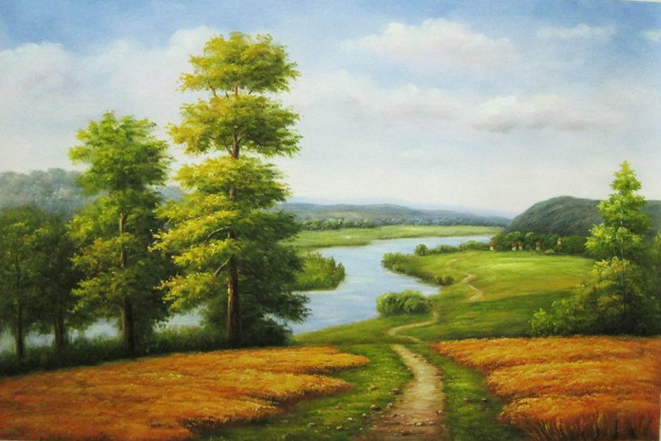Green Way,Nature,River,Water Bank