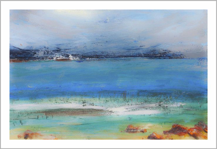 Landscape | Cold & Silent Ocean | Eco-Friendly & Odorless Canvas Print (PRT_7026_41769) - Canvas Art Print - 55in X 36in