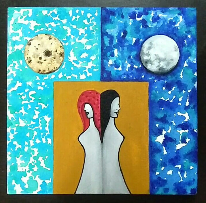 A dream undone (ART_3892_43429) - Handpainted Art Painting - 12in X 12in