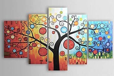Tree,Multi Color Tree,Plant,Colorful Art