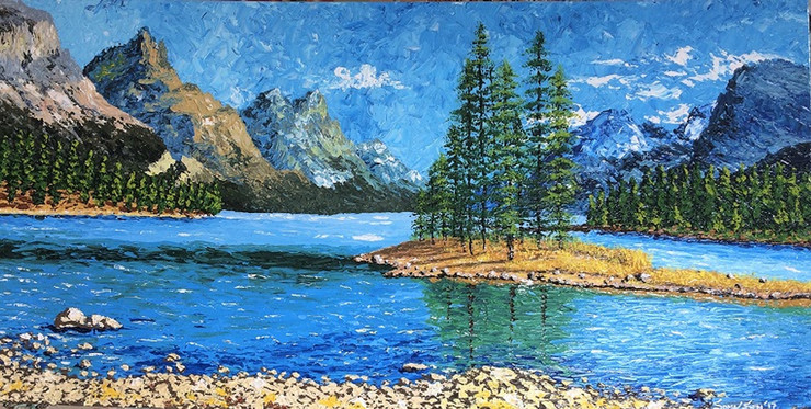 Natural Beauty 3 (ART_7084_45455) - Handpainted Art Painting - 60in X 30in