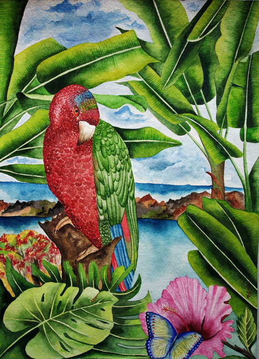Dreamland (ART_7269_46719) - Handpainted Art Painting - 11in X 15in