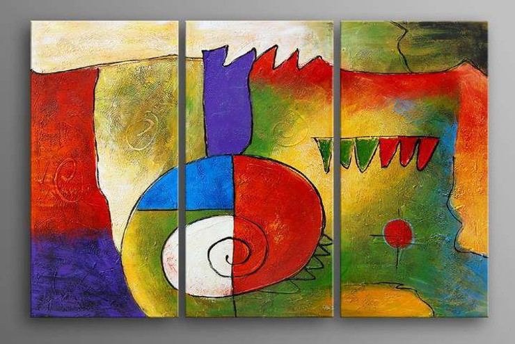 abstract, multi piece abstract, multi color abstract, curves