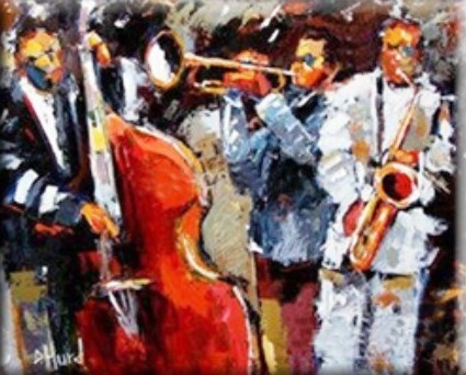 Music 6 - 36in X 24in,Music,Sound,RTCS_25_3624,Oil Colors,Canvas,Community Artists Group,Museum Quality - 100% Handpainted