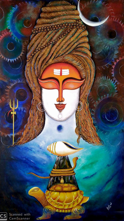 HARA (ART_7352_47908) - Handpainted Art Painting - 30in X 48in