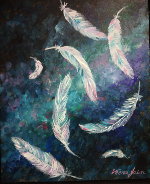Adrift (ART_3827_48247) - Handpainted Art Painting - 16in X 20in