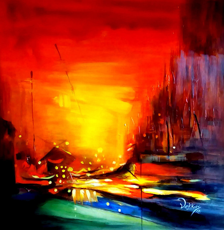 abstract , abstract painting, orange abstract