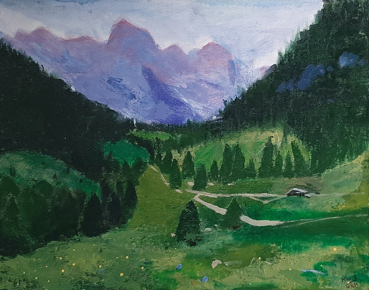 Himachal Greens (PRT_5839_46653) - Canvas Art Print - 24in X 18in