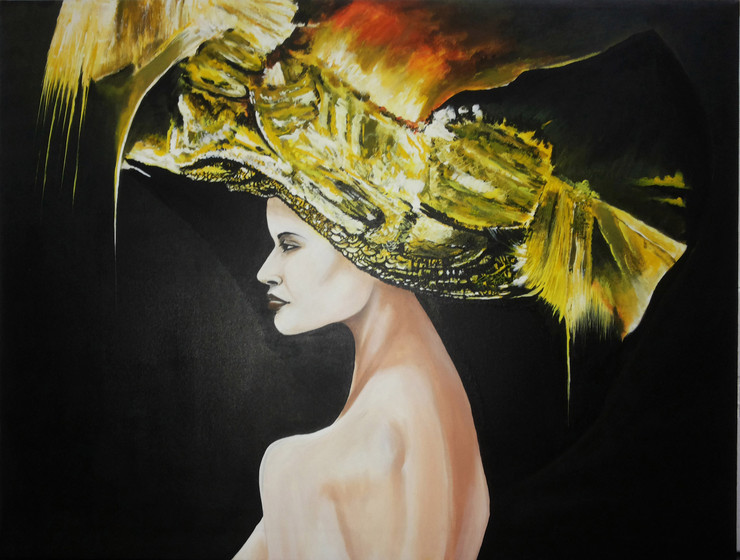 Spectrum (ART_1806_14648) - Handpainted Art Painting - 36in X 36in
