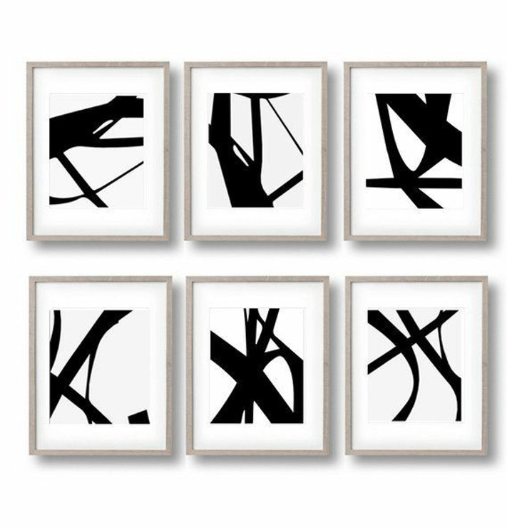 6 piece Abstract art (ART_5557_49362) - Handpainted Art Painting - 30in X 24in