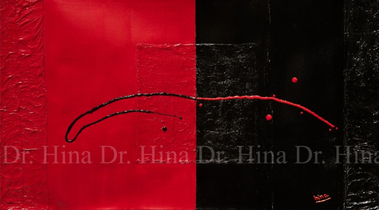 Abstract  (ART_7585_49704) - Handpainted Art Painting - 33in X 18in