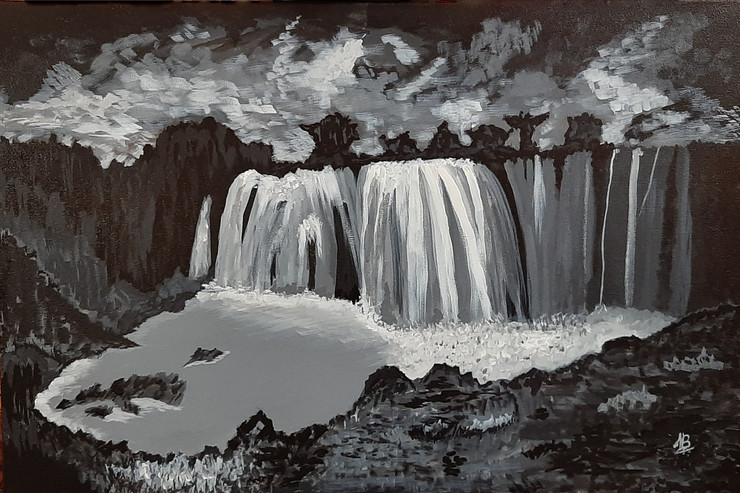 Night Fall (PRT_5839_50165) - Canvas Art Print - 24in X 16in