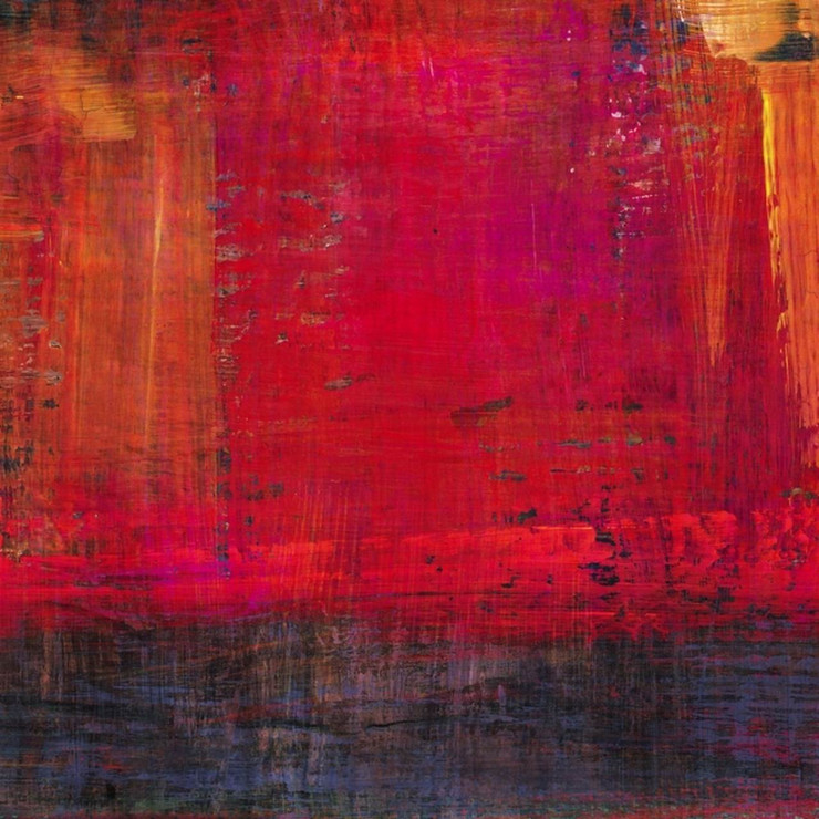 Abstract, abstract painting, red, ruby, ruby colored