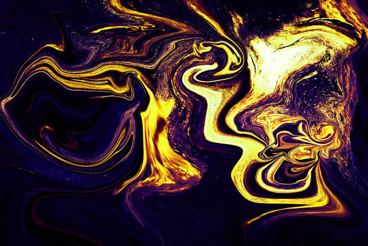 Marble Art 6 (PRT_1760) - Canvas Art Print - 37in X 25in