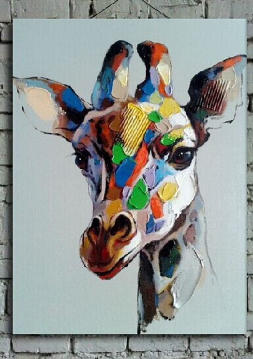 giraffe, multi color giraffe, wild animals