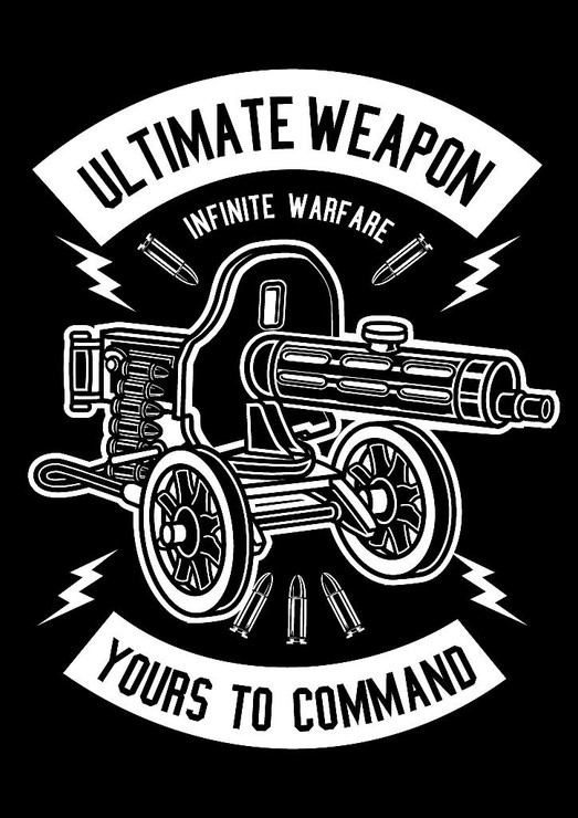 Ultimate Weapon (PRT_3064) - Canvas Art Print - 21in X 29in
