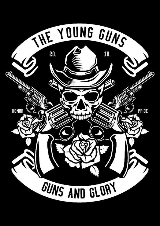 The Young Guns (PRT_3057) - Canvas Art Print - 21in X 29in