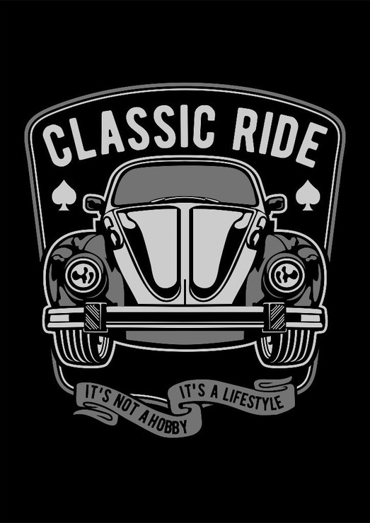 Classic Ride (PRT_3187) - Canvas Art Print - 21in X 29in