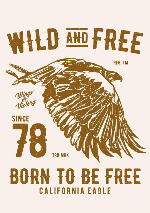 Wild And Free (PRT_3344) - Canvas Art Print - 21in X 29in