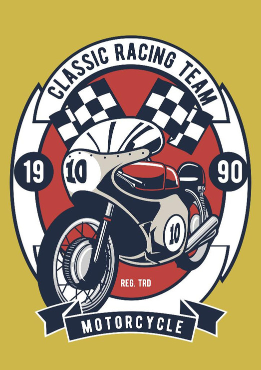 Classic Racing Team (PRT_3450) - Canvas Art Print - 21in X 29in