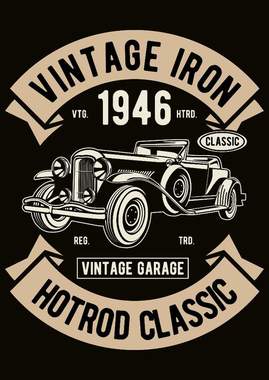 Vintage Classic (PRT_3524) - Canvas Art Print - 21in X 29in