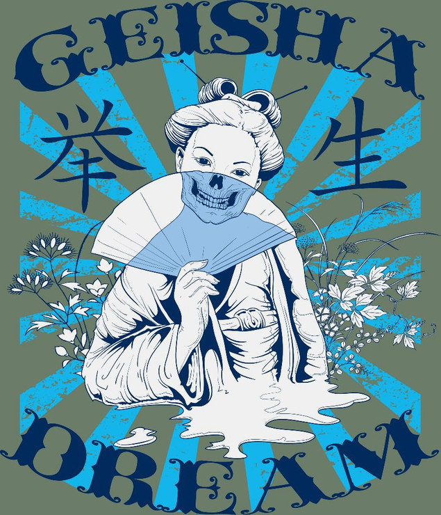 Geisha Dream  (PRT_3601) - Canvas Art Print - 27in X 31in