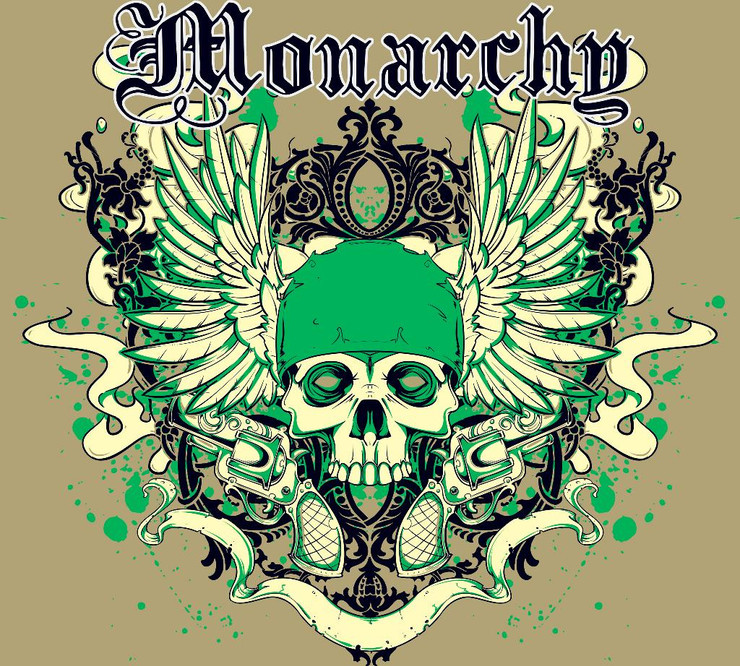 Monarchy (PRT_3727) - Canvas Art Print - 27in X 24in