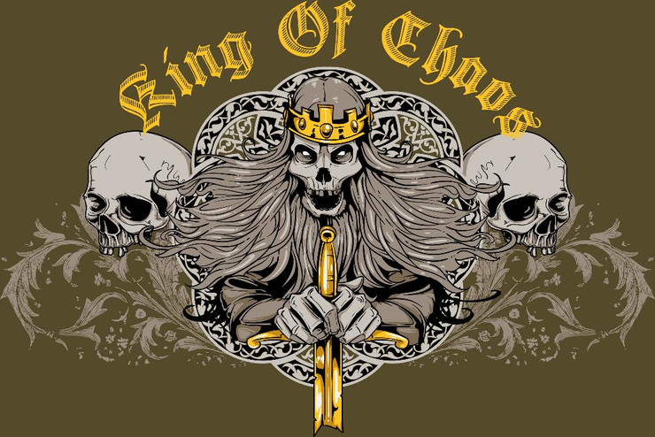 King Of Chaos (PRT_3721) - Canvas Art Print - 27in X 18in