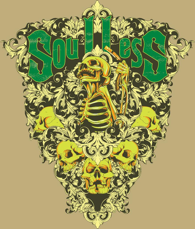 Soulless Skeleton  (PRT_3765) - Canvas Art Print - 27in X 31in