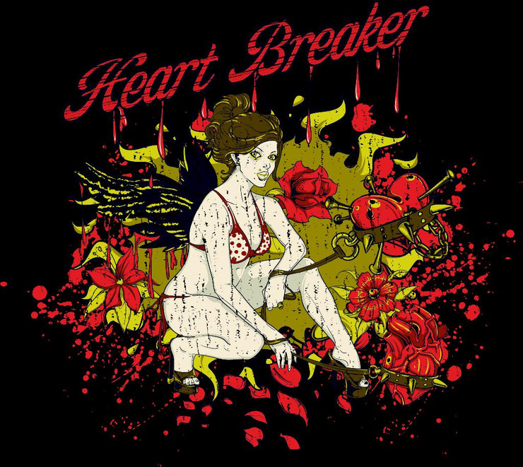 Heart Breaker  (PRT_3843) - Canvas Art Print - 27in X 24in