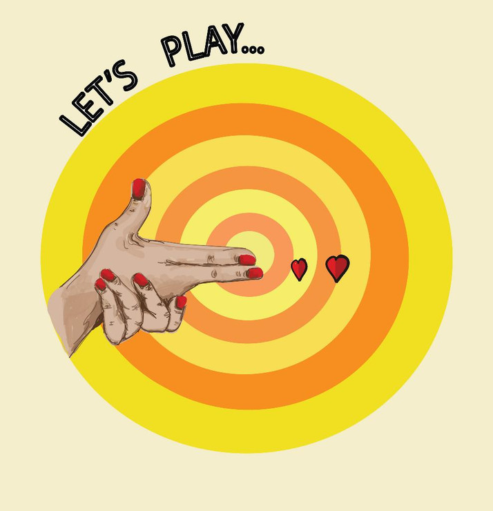 Lets Play (PRT_4061) - Canvas Art Print - 23in X 23in