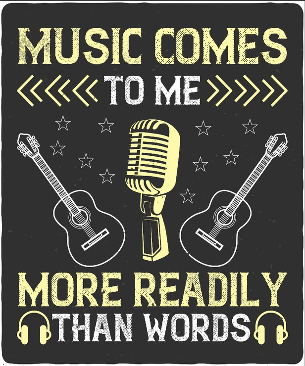 Music-comes-to-me-more-readily-than-words (PRT_4078) - Canvas Art Print - 26in X 31in