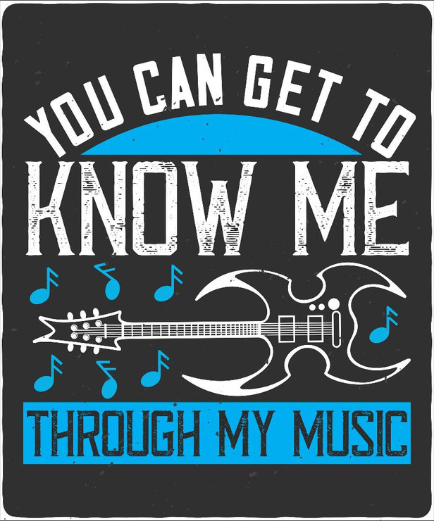 You-can-get-to-know-me-through-my-music (PRT_4104) - Canvas Art Print - 26in X 31in