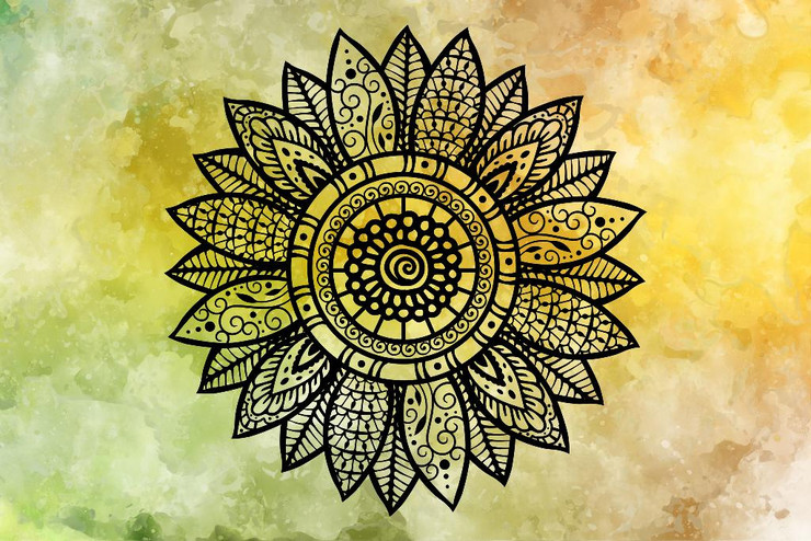 Sunflower Art (PRT_4169) - Canvas Art Print - 18in X 12in