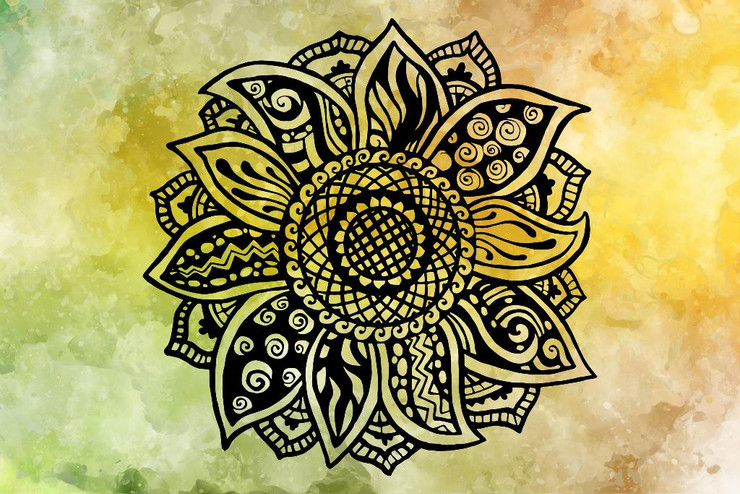 Sunflower Art (PRT_4170) - Canvas Art Print - 18in X 12in