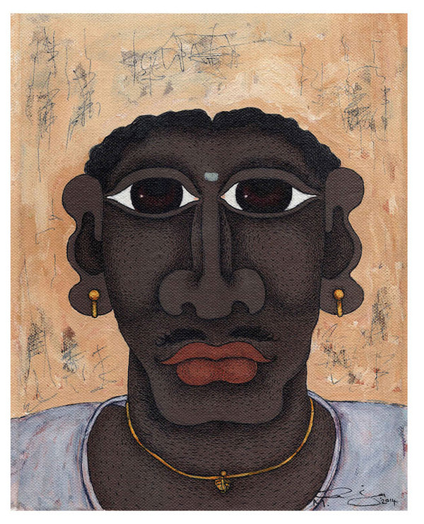 Korean Face Portrait  ,Man,Traditional Men,Traditional Jwellery,