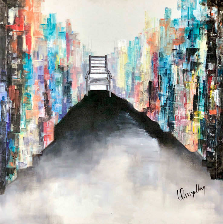 Own your aptitude (ART_7336_51702) - Handpainted Art Painting - 36in X 36in