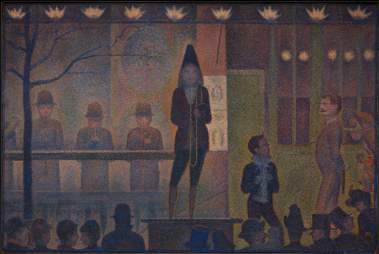 Circus Sideshow by Georges Seurat
(PRT_4365) - Canvas Art Print - 23in X 15in