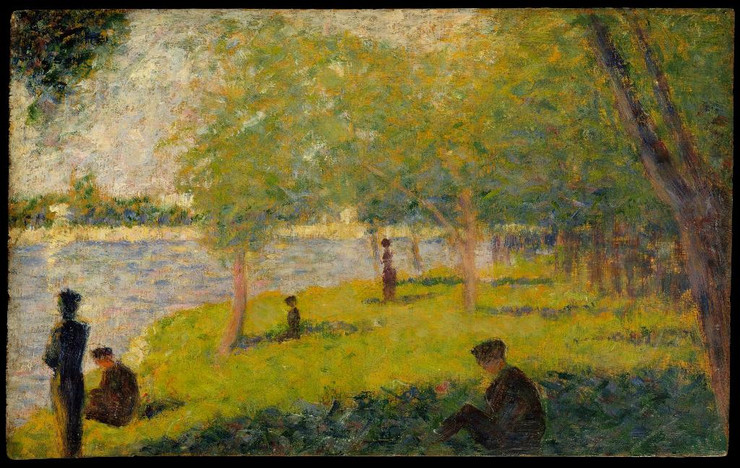 Study For A Sunday On La Grande Jatte 2 by Georges Seurat
(PRT_4367) - Canvas Art Print - 22in X 14in