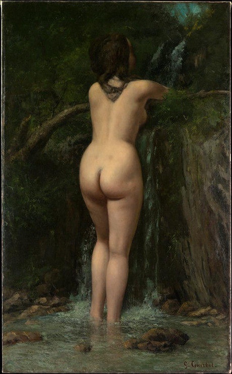 The Source by Gustave Courbet
(PRT_4409) - Canvas Art Print - 15in X 24in