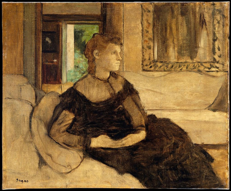 Madame Théodore Gobillard by Edgar Degas
(PRT_4428) - Canvas Art Print - 13in X 11in