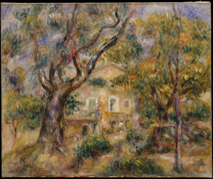 The Farm At Les Collettes, Cagnes by Auguste Renoir
(PRT_4471) - Canvas Art Print - 22in X 19in