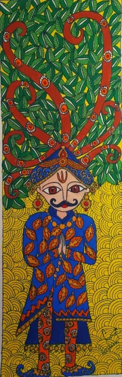 Welcome (ART_7744_52021) - Handpainted Art Painting - 6in X 15in