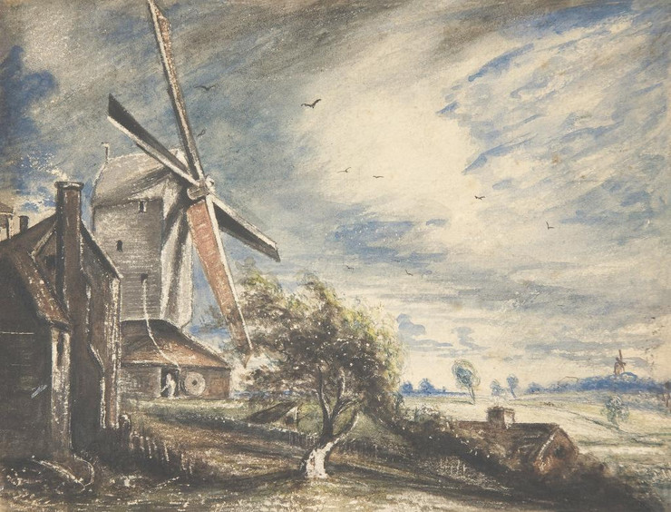 A Mill Near Colchester Artist-John Constable
(PRT_4709) - Canvas Art Print - 21in X 16in