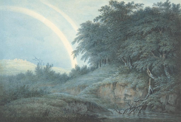 The Rainbow by John Glover 
(PRT_4769) - Canvas Art Print - 20in X 14in
