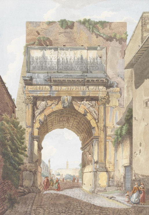 Arch Of Titus by Giovanni Volpato
(PRT_5024) - Canvas Art Print - 15in X 22in