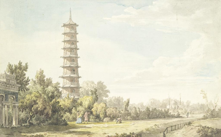 View Of The Wilderness At Kew by William Marlow
(PRT_5148) - Canvas Art Print - 21in X 13in
