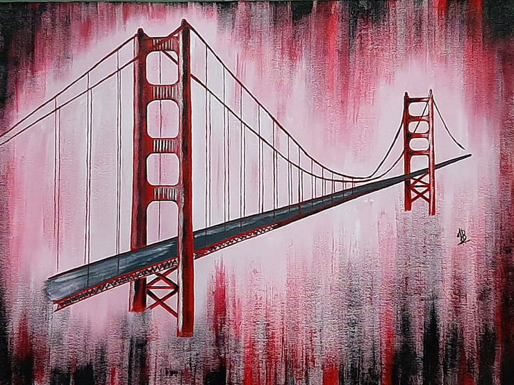 Gloden Gate Bridge (PRT_5839_53054) - Canvas Art Print - 24in X 18in