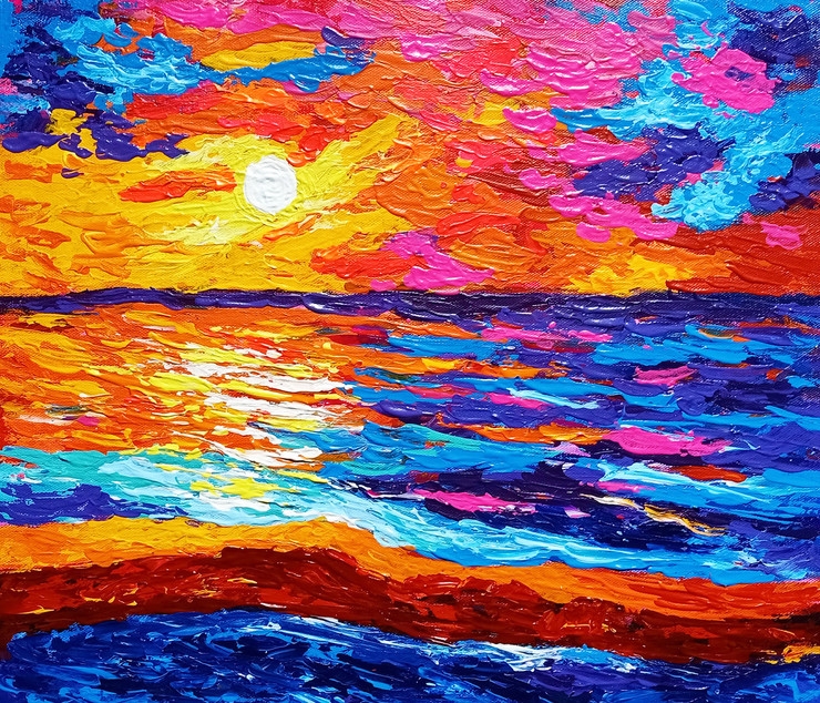 ENCHANTED (ART_837_53168) - Handpainted Art Painting - 16in X 14in